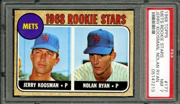 1968 Topps #177 Nolan Ryan Rookie PSA NM 7